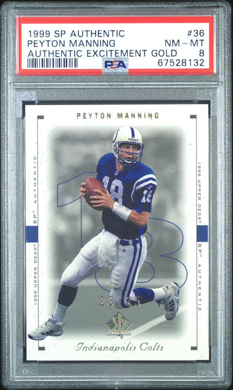 Peyton Manning Autograph Signed 2009 Upper Deck Card 85 Colts 