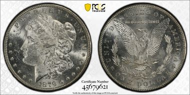 1879-S $1 VAM 9, Rev. of 1878 MS61