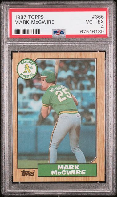 Mark McGwire 1987 Donruss Oakland A's Baseball Highlights Card