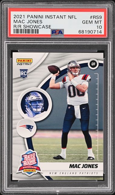 2021 Mac Jones Panini Instant Nfl Draft Illustration Series Patriots Card  #is-mj