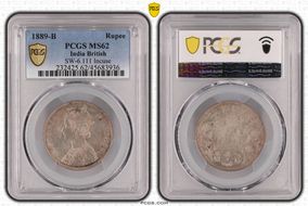 1889-B Rupee SW-6.111 Incuse MS62