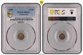 1890 1/4 R KM-158  Ag MS64