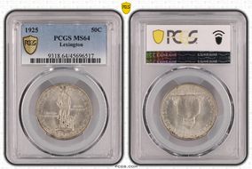 1925 50C Lexington MS64