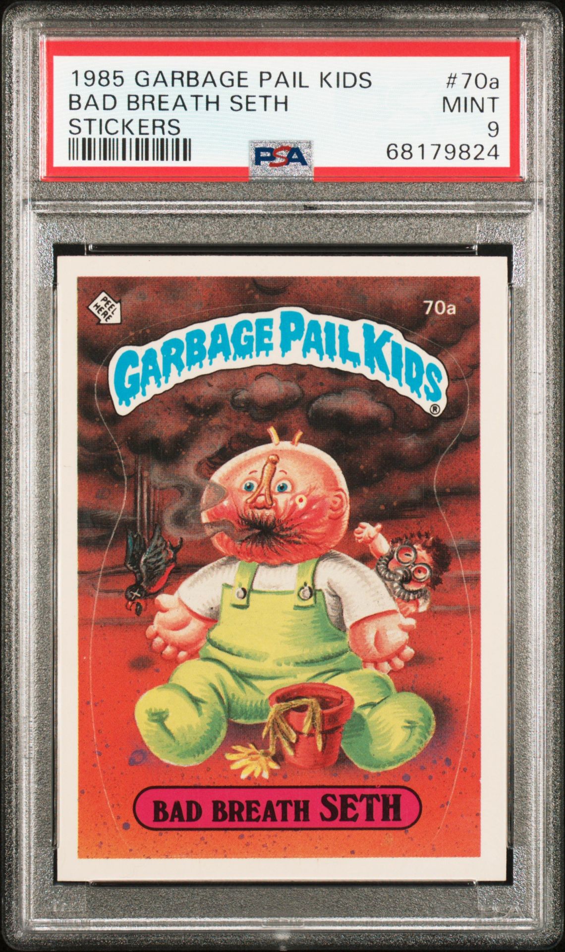 1985 Topps GARBAGE PAIL KIDS STICKERS #70A Bad Breath Seth front