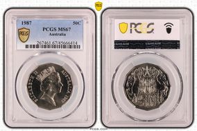1987 50C MS67