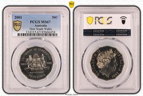 2001 50C New South Wales MS67