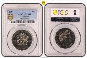 2001 50C Queensland MS67