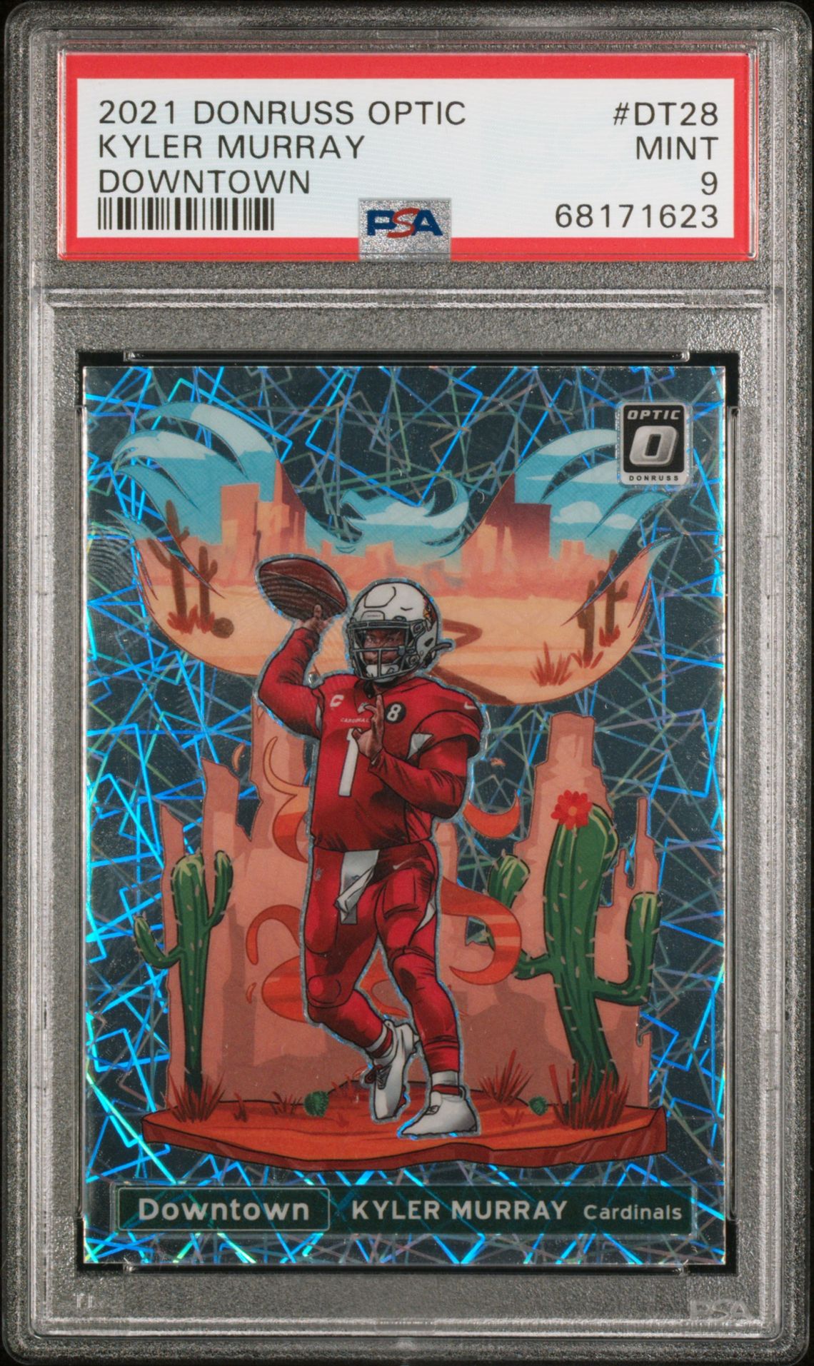 2021 Panini Donruss Optic Downtown Kyler Murray #Dt28 (Downtown) Mint 9 front