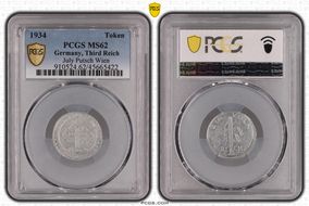 1934 Token July Putsch Wien MS62