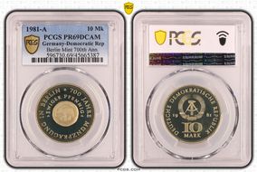 1981 10 Mk Berlin Mint PR69DCAM