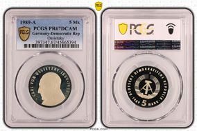 1989-A 5 Mk Ossietzky PR67DCAM