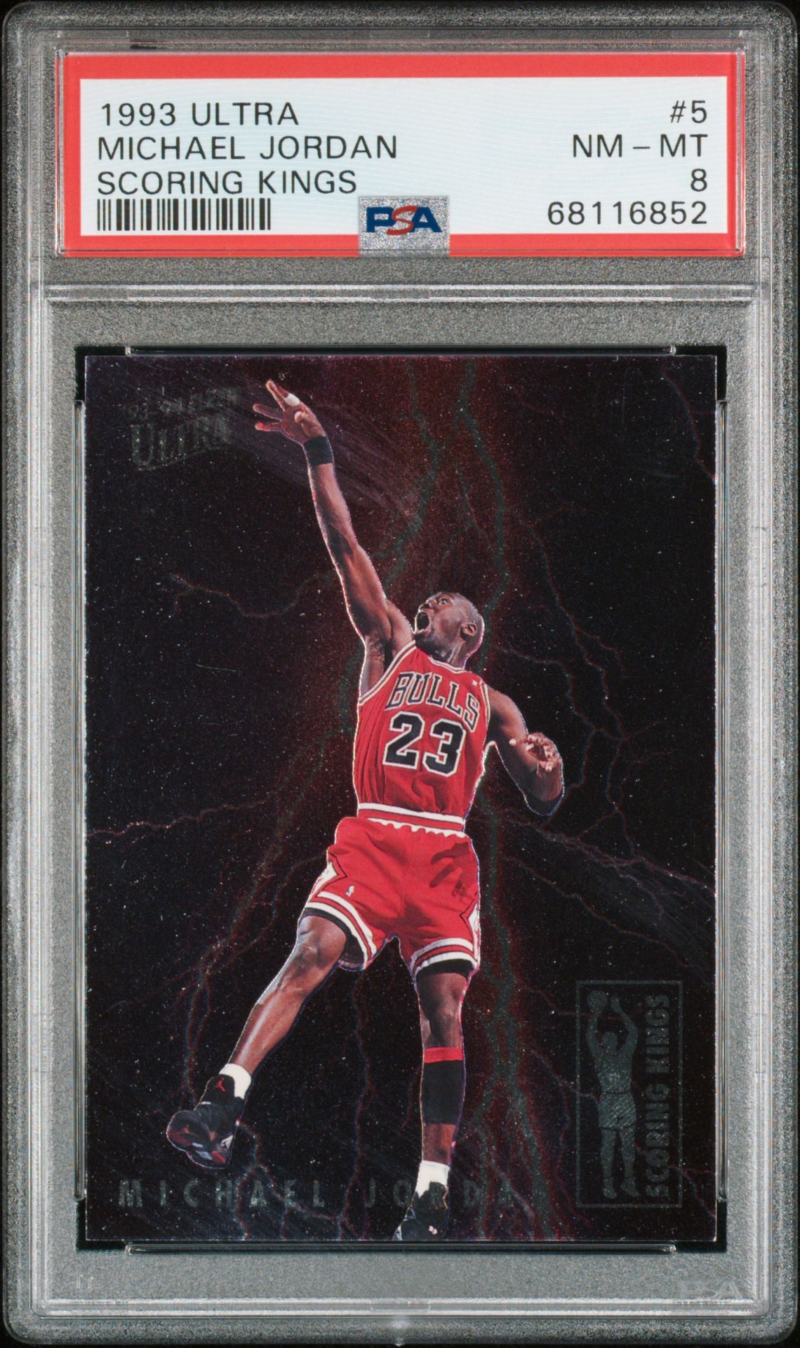 1993 Ultra Scoring Kings Michael Jordan #5 (Scoring Kings) Nm-Mt 8 front