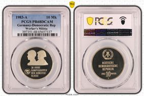 1983-A 10 Mk Worker's Militia PR68DCAM