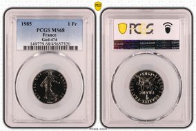 1985 1 Fr Gad-474 MS68