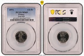 1971 1/2 Fr Gad-429 MS69