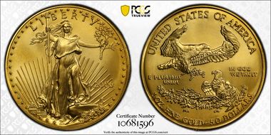 2006 $50 Gold Eagle MS70