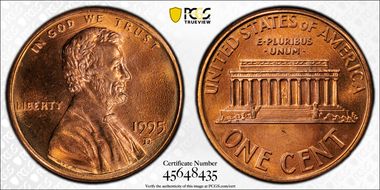 1995-D 1C DDO, FS-103 MS67+ RD
