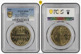 2020 € 1/4 The Forbidden City 600th Anniversary MS68