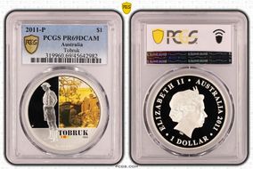 2011-P $1 Tobruk PR69DCAM