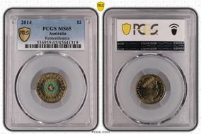 2014 $2 Remembrance - Colorized MS65