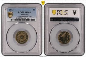 2012 $2 Remembrance Day MS65