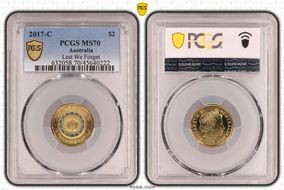 2017-C $2 Lest We Forget Colorized MS70