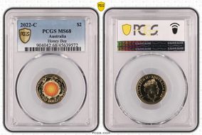 2022-C $2 Honey Bee Colorized MS68