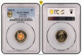 2022-C $2 Honey Bee Colorized MS69