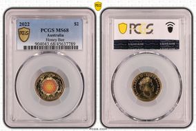 2022 $2 Honey Bee Colorized MS68