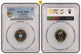 2022-C $2 Peacekeeping Colorized MS68