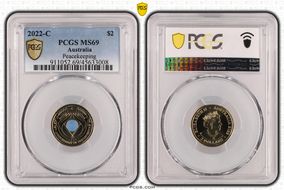 2022-C $2 Peacekeeping Colorized MS69