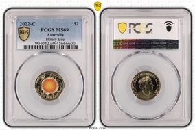 2022-C $2 Honey Bee Colorized MS69