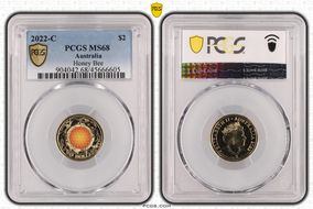 2022-C $2 Honey Bee Colorized MS68