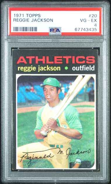 1971 Topps #20 Reggie Jackson EX 