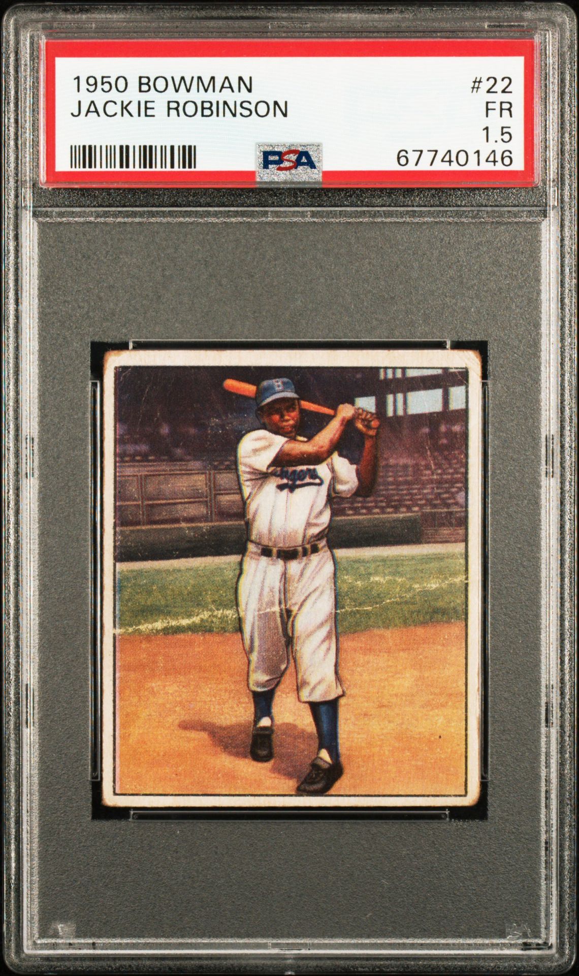 1950 Bowman BOWMAN #22 Jackie Robinson front