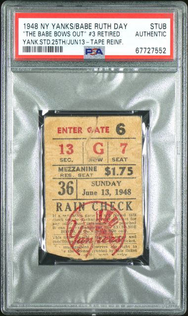 Yankee Stadium 25th Anniversary (NY-5,Cle-3) slab