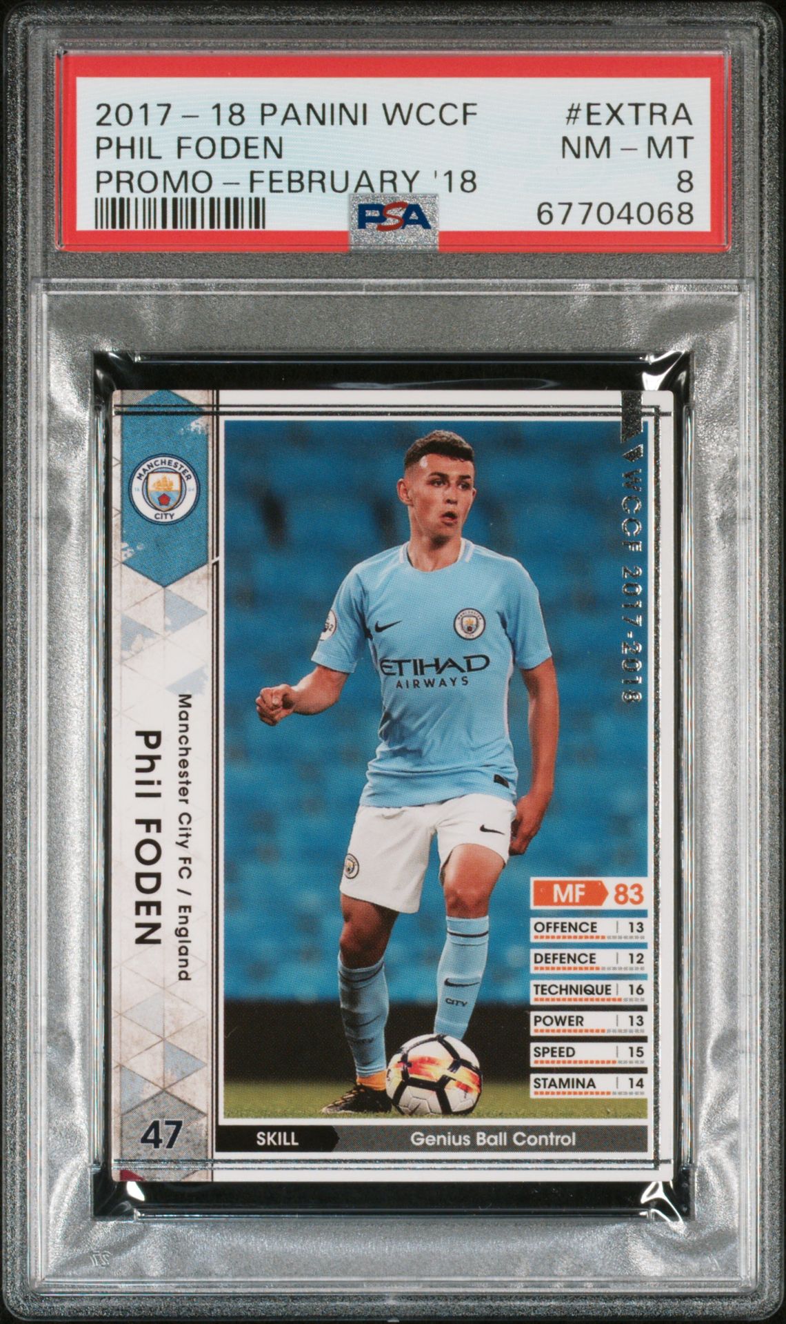 2017 Panini PANINI WCCF PROMOS FEBRUARY '18 #EXTRA Phil Foden front