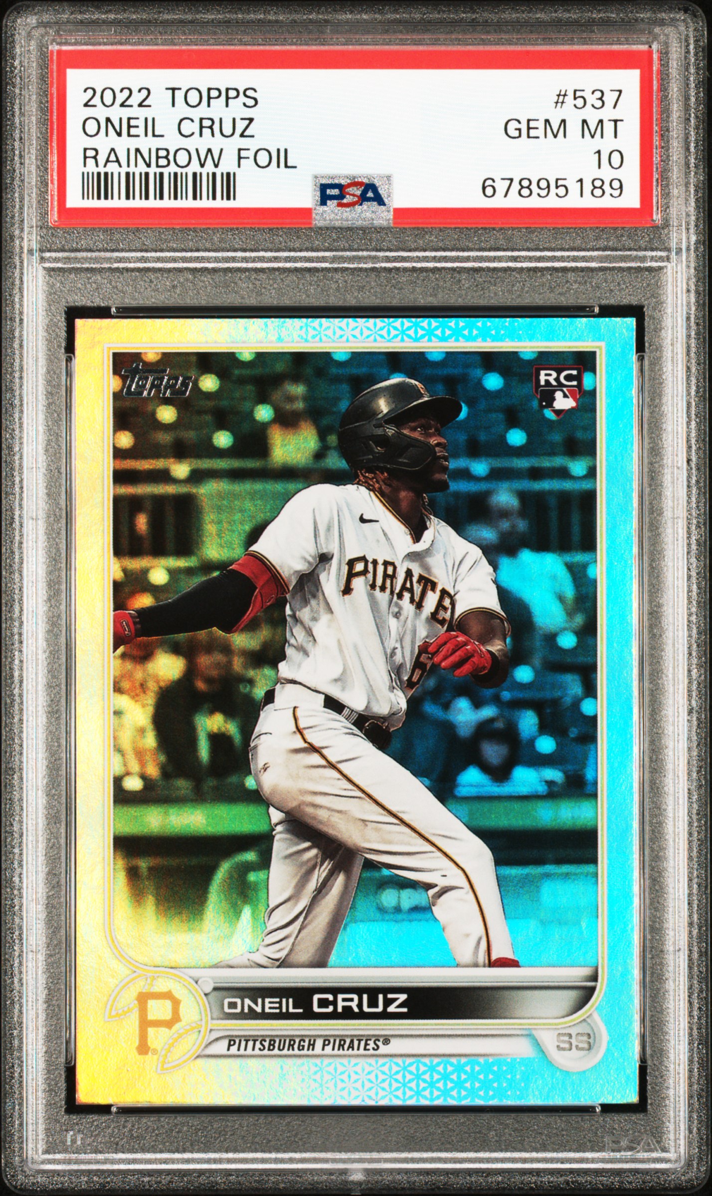 2022 Topps #537 Oneil Cruz Rookie Card - Pittsburgh Pirates NM-MT Condition