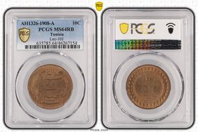 AH1326-1908-A 10C Lec-101 MS64RB