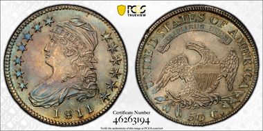 1811 50C O-110a MS65+ 