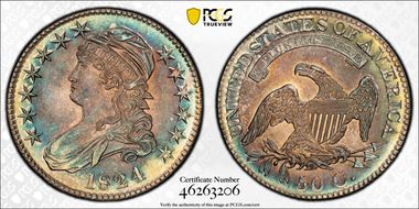 1824 50C O-116 MS66+