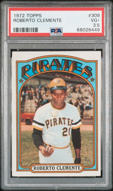  1972 Topps # 309 Roberto Clemente Pittsburgh Pirates