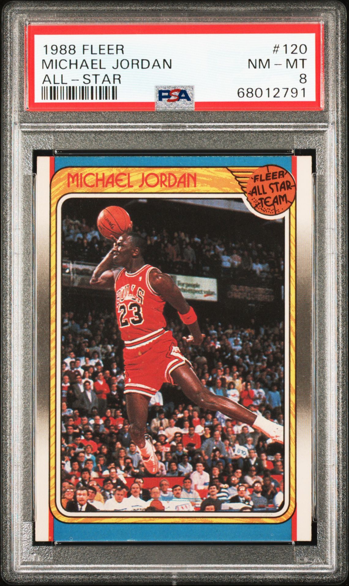 1988 Fleer Michael Jordan #120 (All-Star) Nm-Mt 8 front