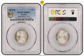 1872-K 1 Fr Gad-465a F-216 MS65