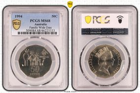 1994 50C Family Wide Date MS68