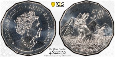 2023 50C Year of the Rabbit MS69