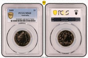 2009 $1 MS68