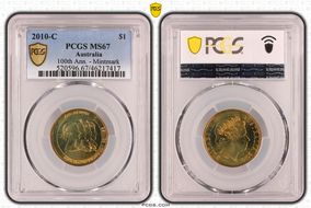 2010-C $1 100th Anniversary MS67