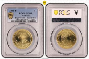 2011-P $1 Sugar Glider - Bush Babies MS69