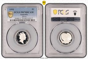 1991 2C Silver PR70DCAM